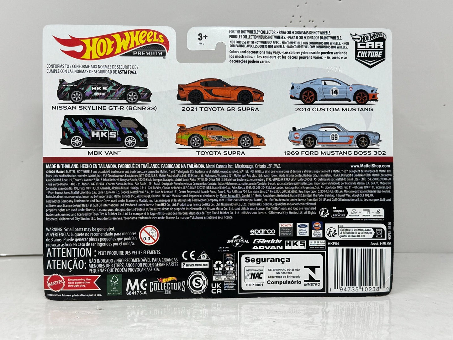 Hot Wheels Premium Fast & Furious Toyota Supra 2-Pack Set 1:64 Diecast