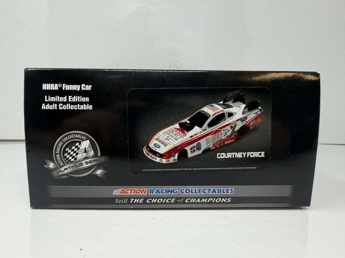 Action NHRA Courtney Force BrandSource 2011 Mustang Color Chrome 1:24 Diecast