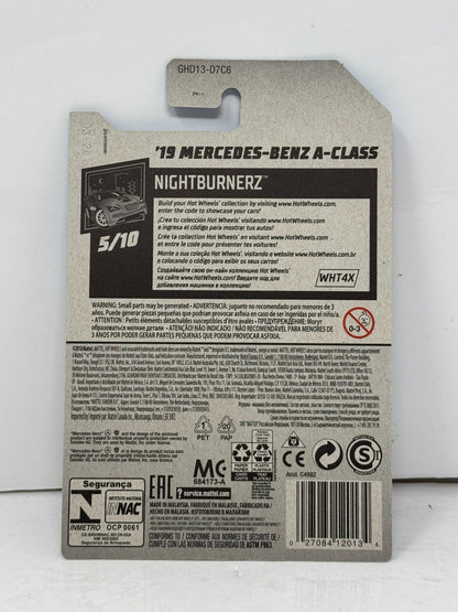 Hot Wheels Nightburnerz 2019 Mercedes-Benz A-Class 1:64 Diecast Red