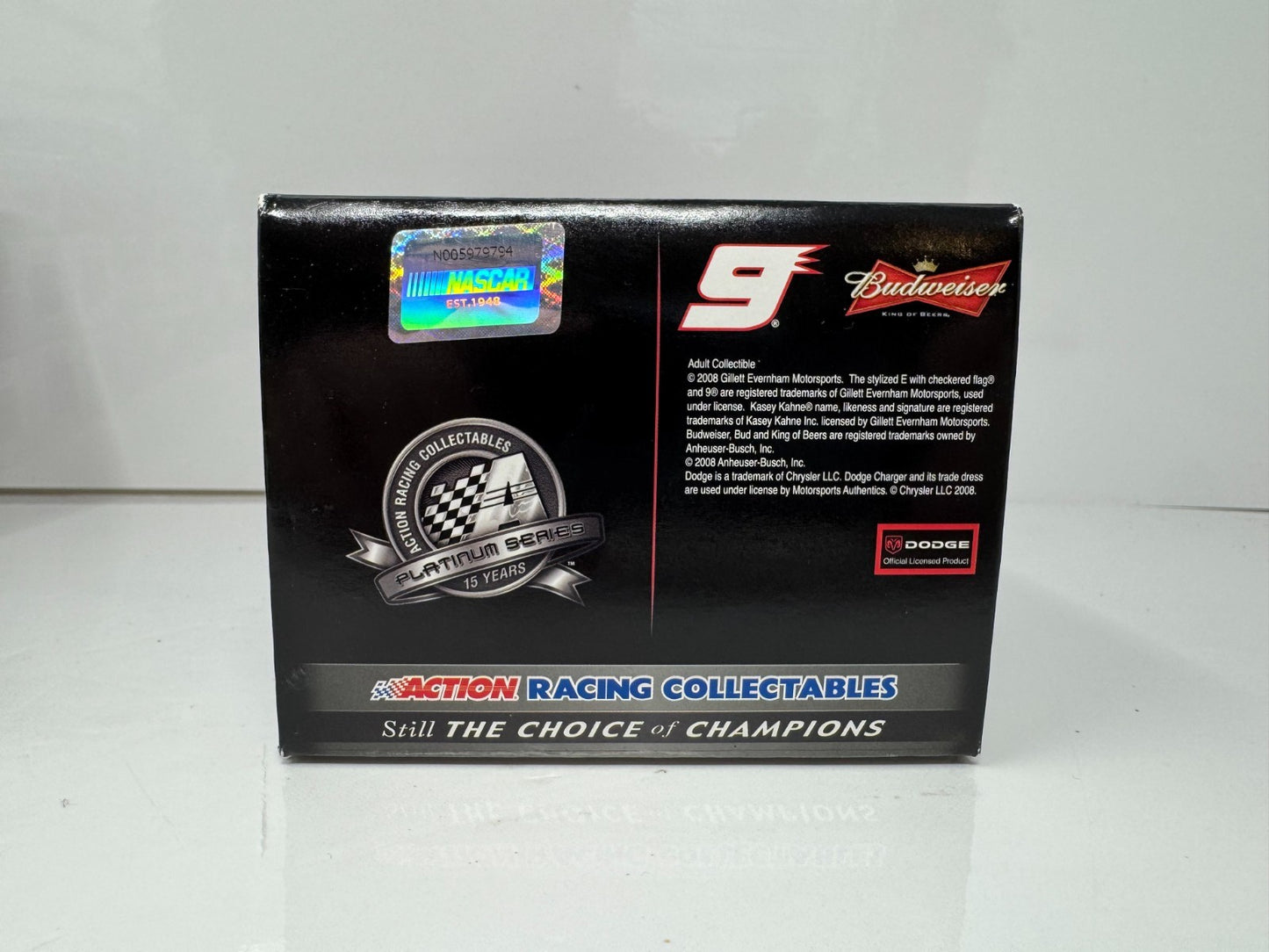 Action NASCAR Kasey Kahne #9 Bud Pocono Win Raced 2008 Charger 1:24 Diecast
