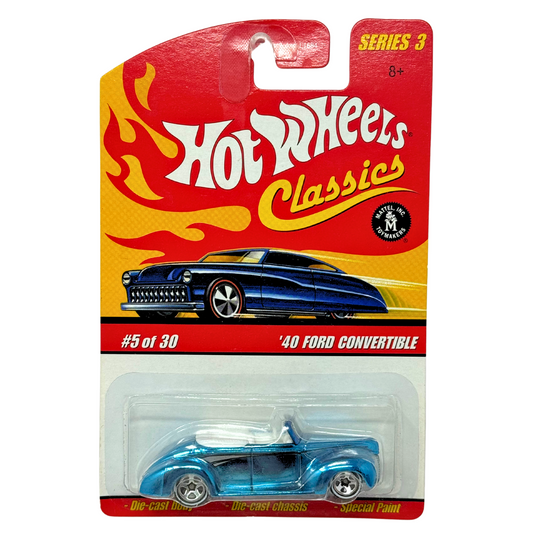 Hot Wheels Classics 1940 Ford Convertible Series Muscle Car 3 1:64 Diecast