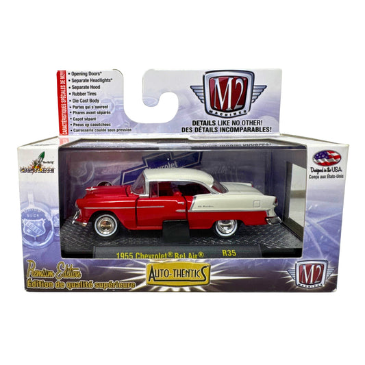 M2 Machines 1955 Chevrolet Bel Air Auto Thentics 1:64 Diecast