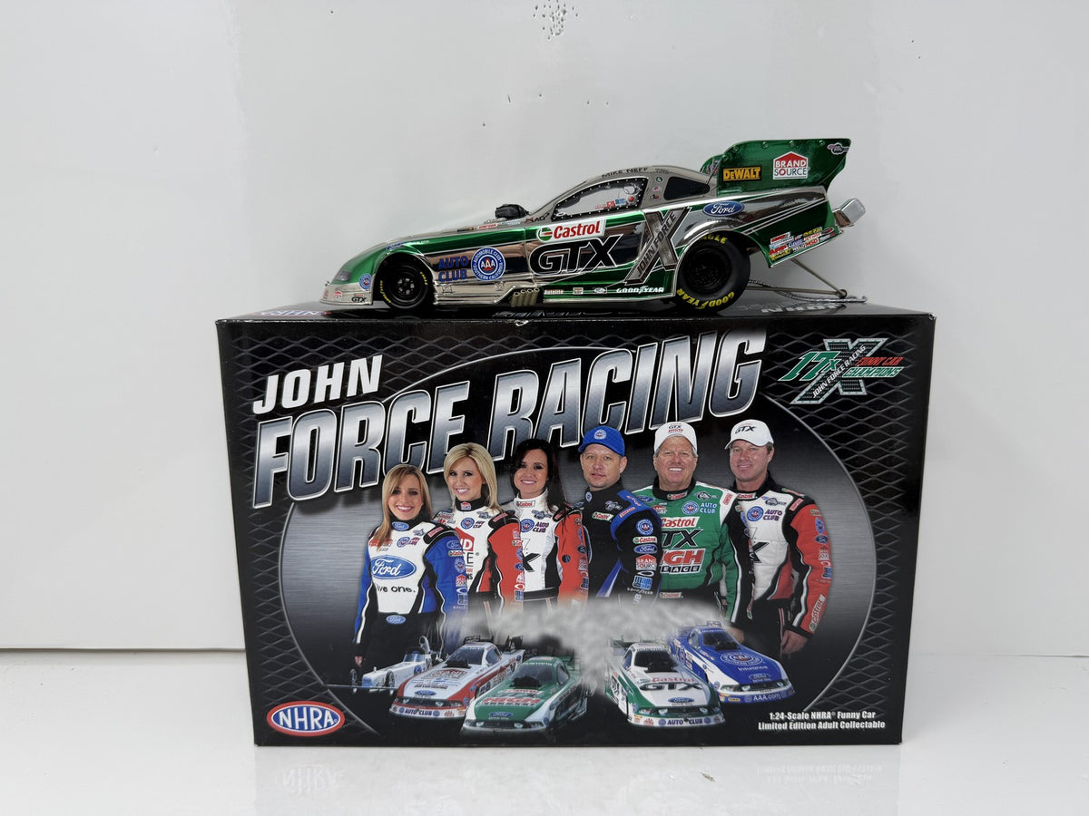 Action NHRA Mike Neff Castrol 2011 Ford Mustang Color Chrome 1:24 Diecast