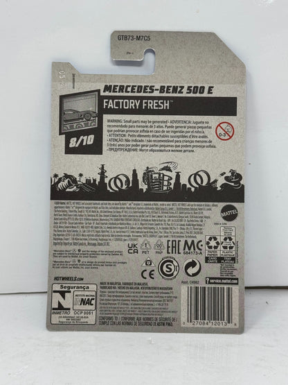 Hot Wheels Factory Fresh Mercedes-Benz 500 E 1:64 Diecast Silver