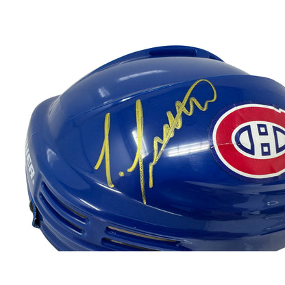 Bauer Montreal Canadiens Mini Helmet with Louis Leblanc Auto