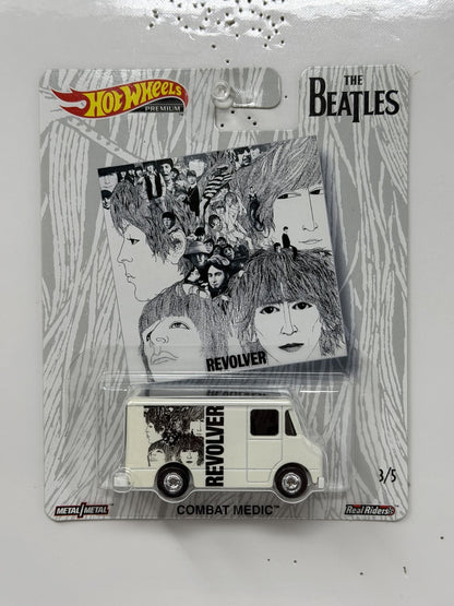 Hot Wheels Premium Beatles Revolver Combat Medic 1:64 Diecast Real Riders