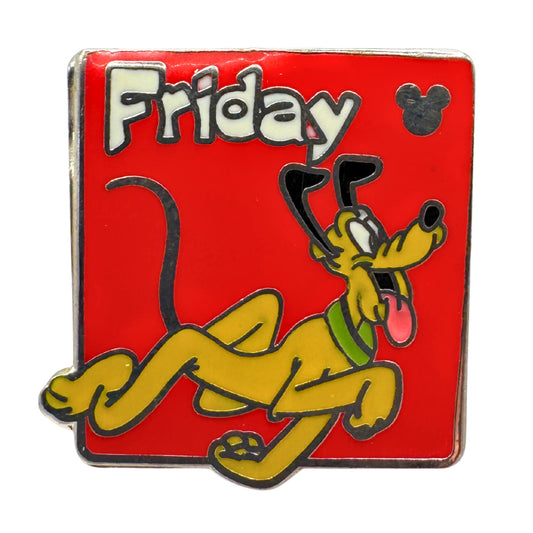 WDW Disney Friday Pluto Days of the Week Hidden Mickey Trading Pin DC1S10