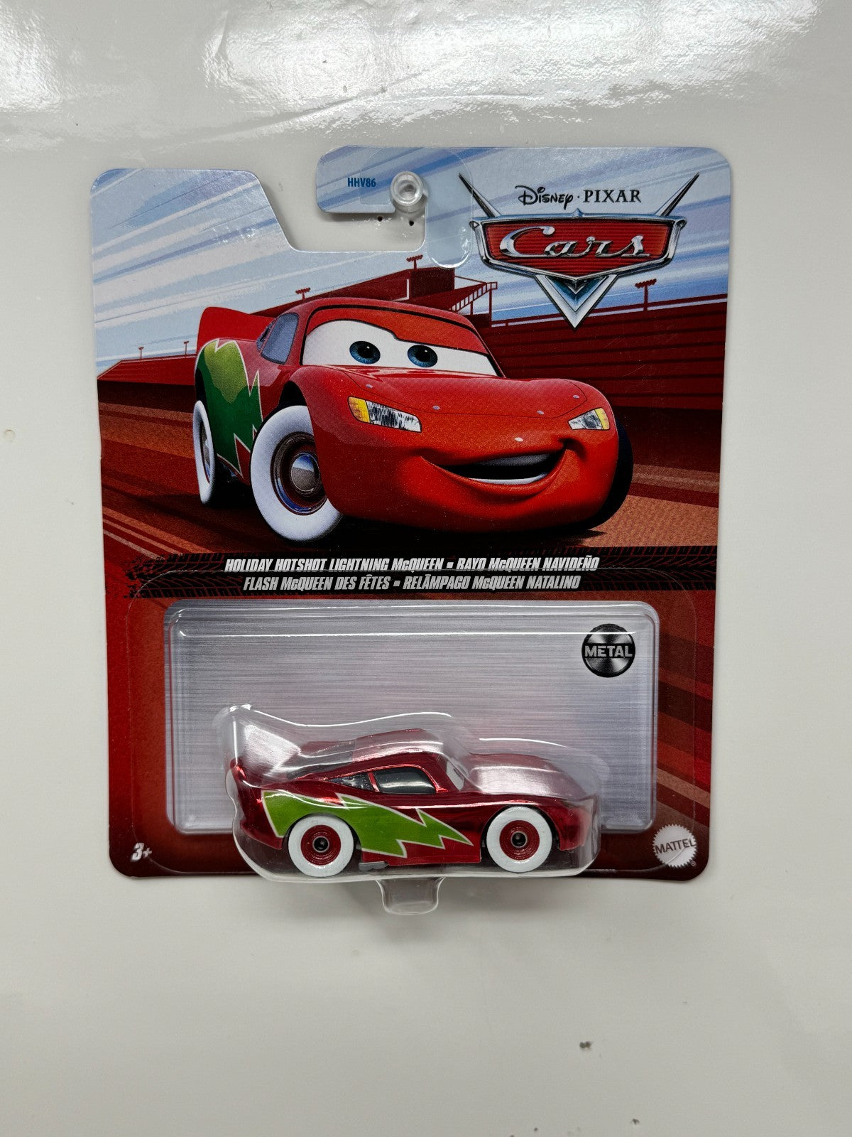 Disney Pixar Cars Holiday Hotshot Lightning McQueen Christmas 1:55 Diecast