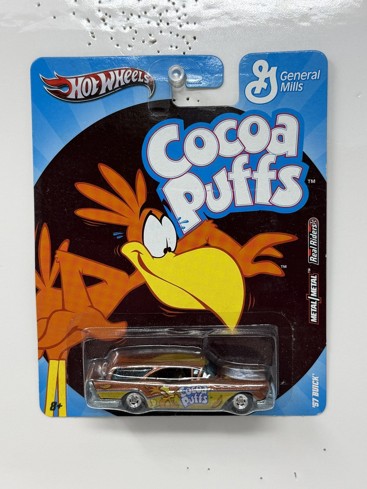 Hot Wheels General Mills Cocoa Puffs 1957 Buick 1:64 Diecast Real Riders