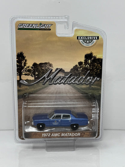 Greenlight Hobby Exclusive Matador 1972 AMC Matador U.S. Marshal 1:64 Diecast