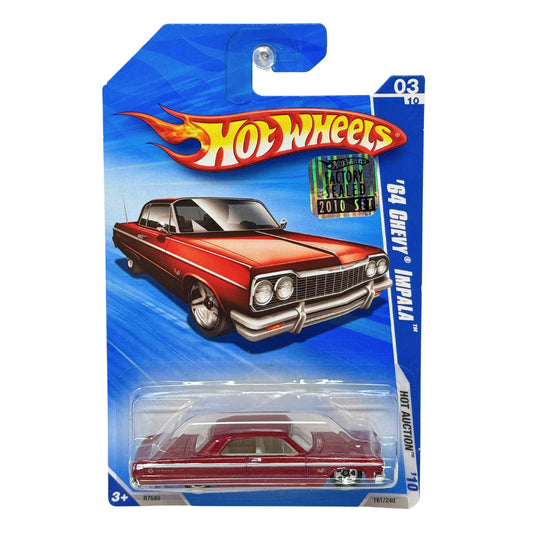 Hot Wheels Hot Auction 1964 Chevy Impala 1:64 Diecast Factory Sealed