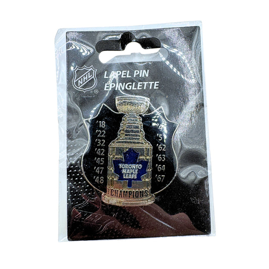 Toronto Maple Leafs Stanley Cup Champions NHL Vintage Lapel Pin