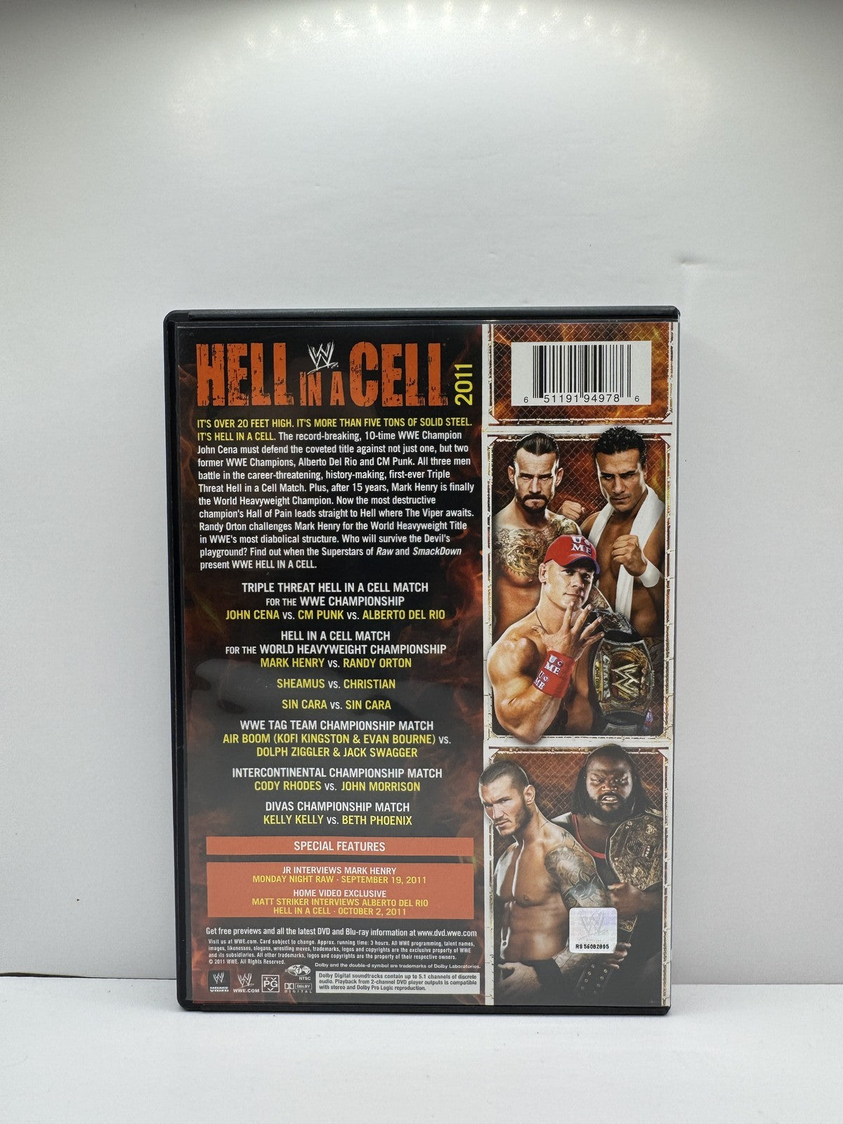 WWE Hell in a Cell 2011 (DVD) WWE Wrestling