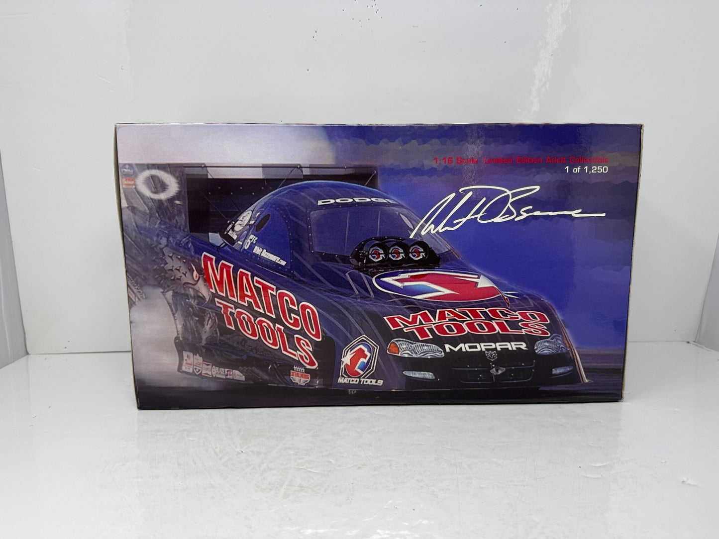 Milestone Whit Bazemore NHRA Matco Tools Iron Black Dodge Funny Car 1:16 Scale