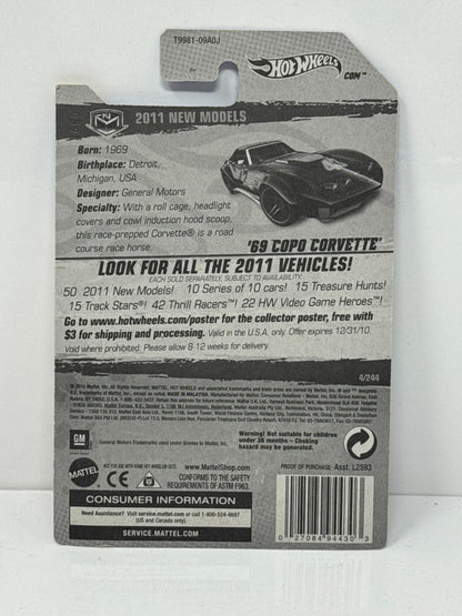 Hot Wheels New Models 1969 Chevy Copo Corvette 1:64 Diecast Factory Sealed