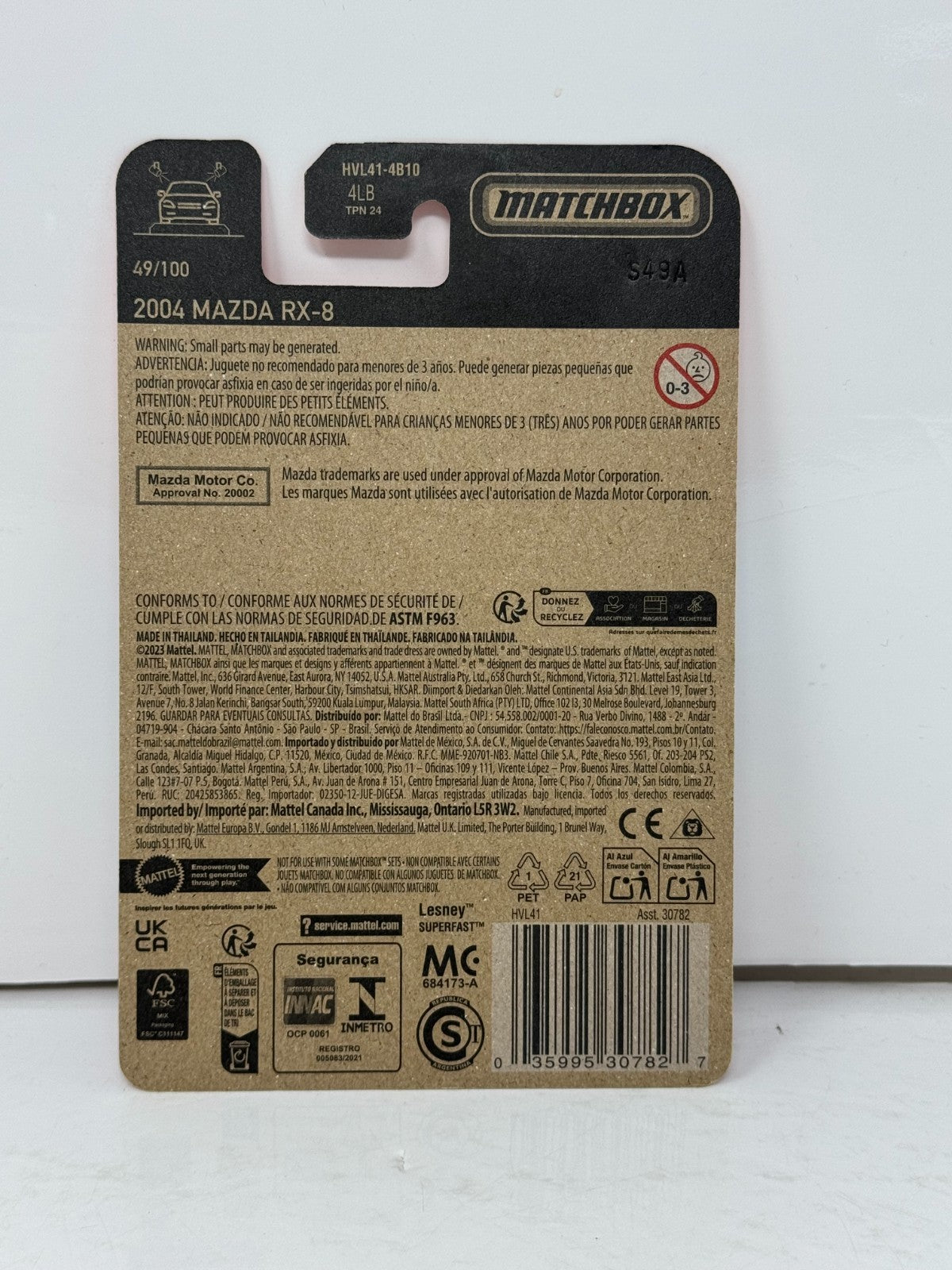 Matchbox 2004 Mazda RX-8 1:64 Diecast