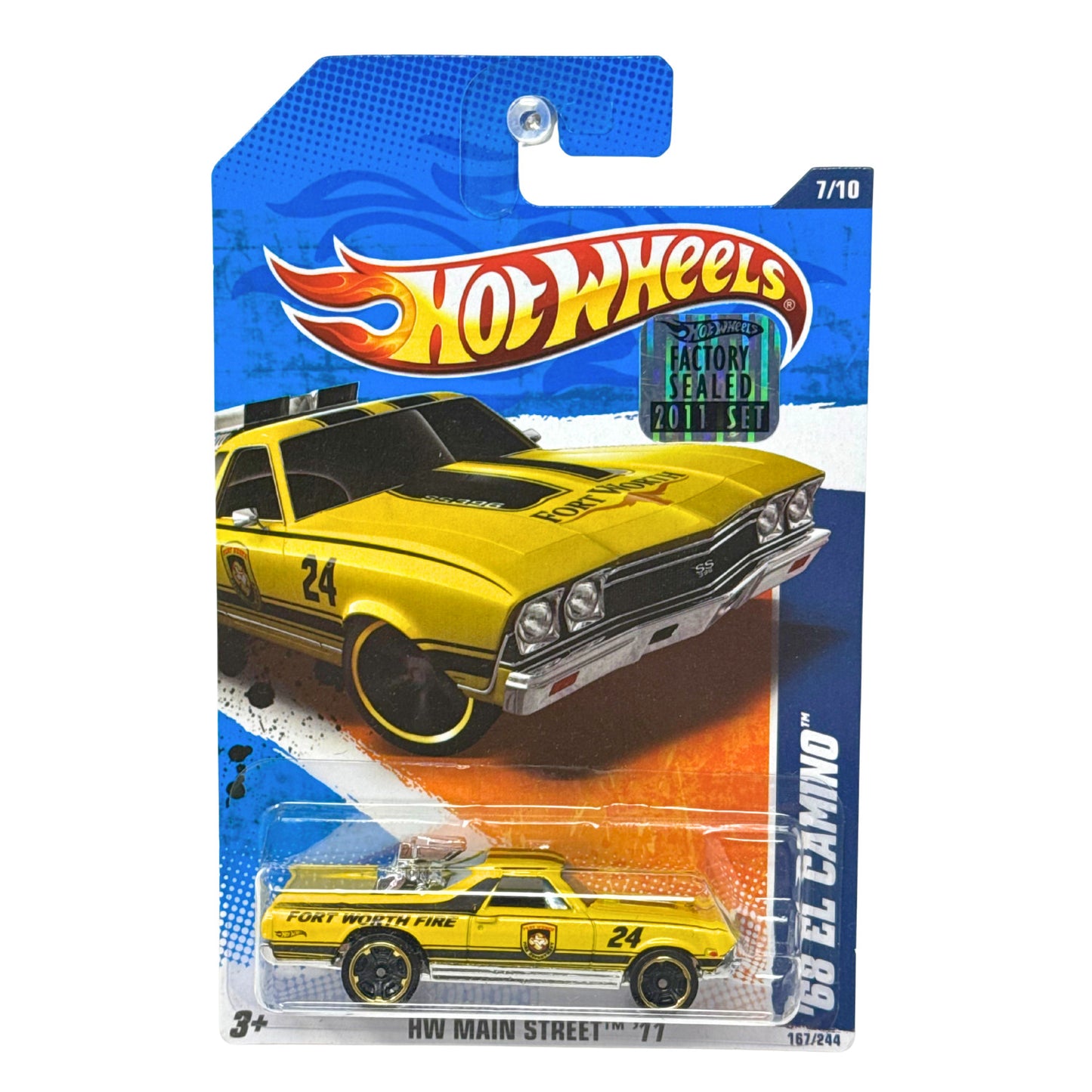 Hot Wheels HW Main Street '11 1968 Chevy El Camino 1:64 Diecast Factory Sealed