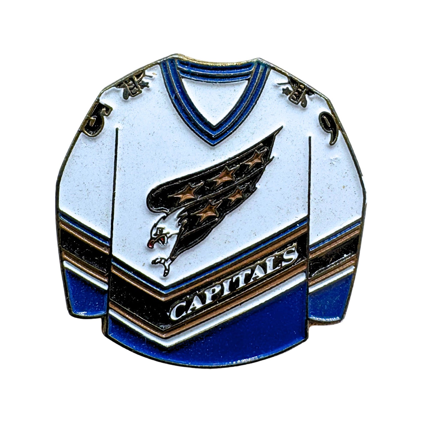 Washington Capitals 2000s White Jersey NHL Hockey Lapel Pin