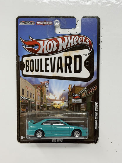 Hot Wheels Boulevard Honda Civic Coupe 1:64 Diecast Real Riders