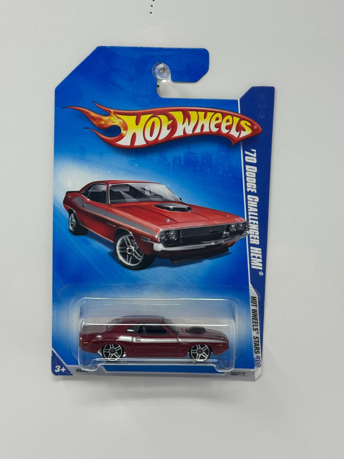 Hot Wheels Stars 1970 Dodge Challenger Hemi 1:64 Diecast Burgundy