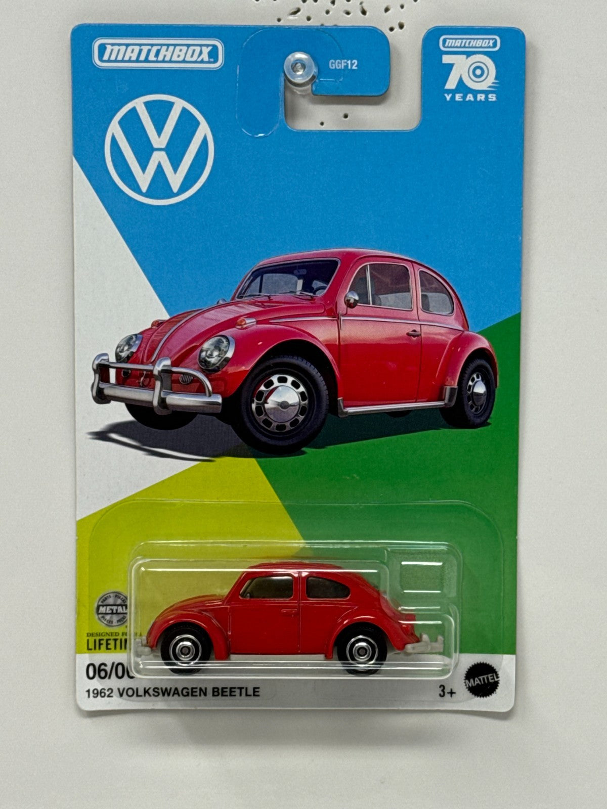 Matchbox 70 Years Volkswagen 1962 Volkswagen Beetle 1:64 Diecast