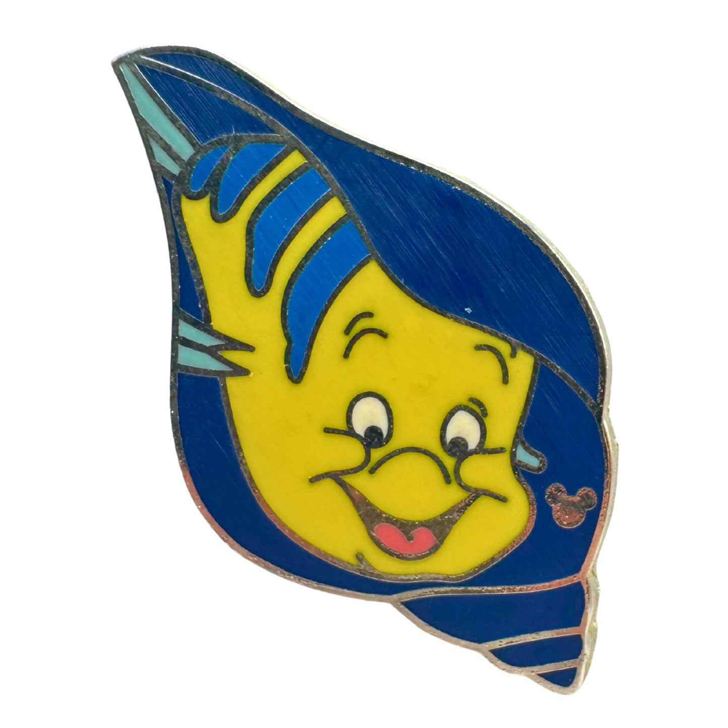 DLR Disney Flounder Little Mermaid Shell Hidden Mickey Trading Pin DC1S11