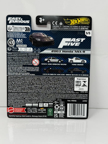 Hot Wheels Premium Fast & Furious 2003 Honda NSX-R 1:64 Diecast