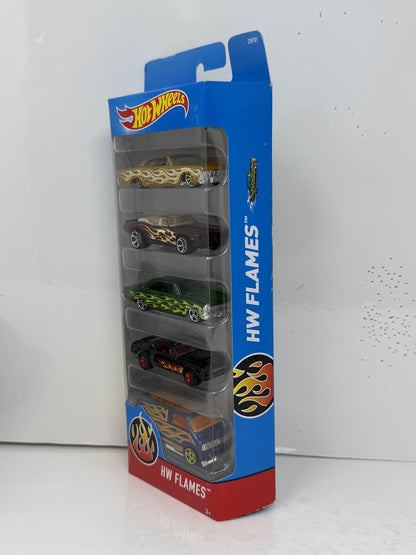 Hot Wheels HW Flames 5-Car Gift Pack 1:64 Diecast