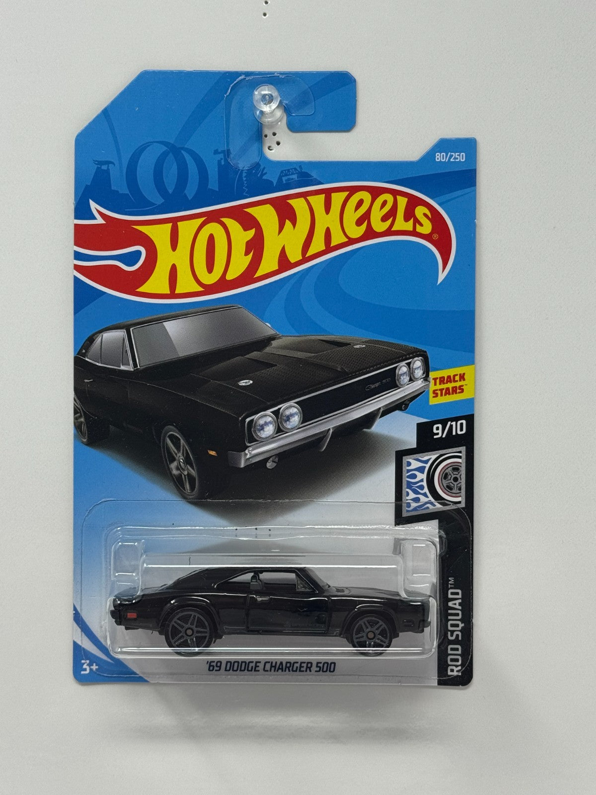 Hot Wheels Rod Squad 1969 Dodge Charger 500 1:64 Diecast Black