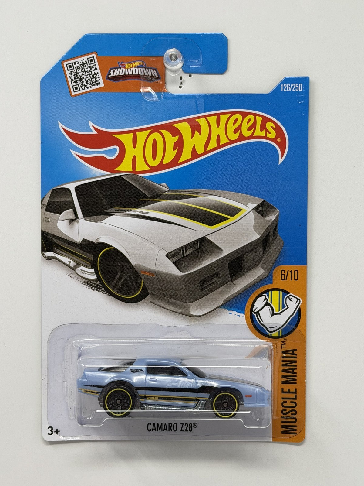 Hot Wheels Muscle Mania 1982 Camaro Z28 1:64 Diecast Light Blue