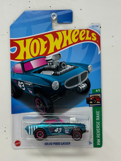 Hot Wheels Super Treasure Hunt Volvo P1800 Gasser HW Reverse Rake 1:64 Diecast