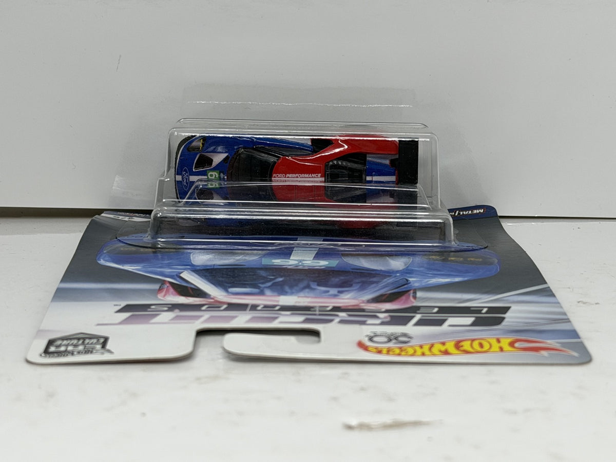 Hot Wheels Circuit Legends 2016 Ford GT Race 1:64 Diecast Real Riders