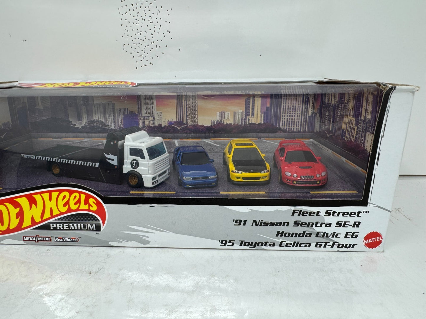 Hot Wheels Premium 90's JDM Tuner 4-Pack Collector Diorama Set 1:64 Diecast