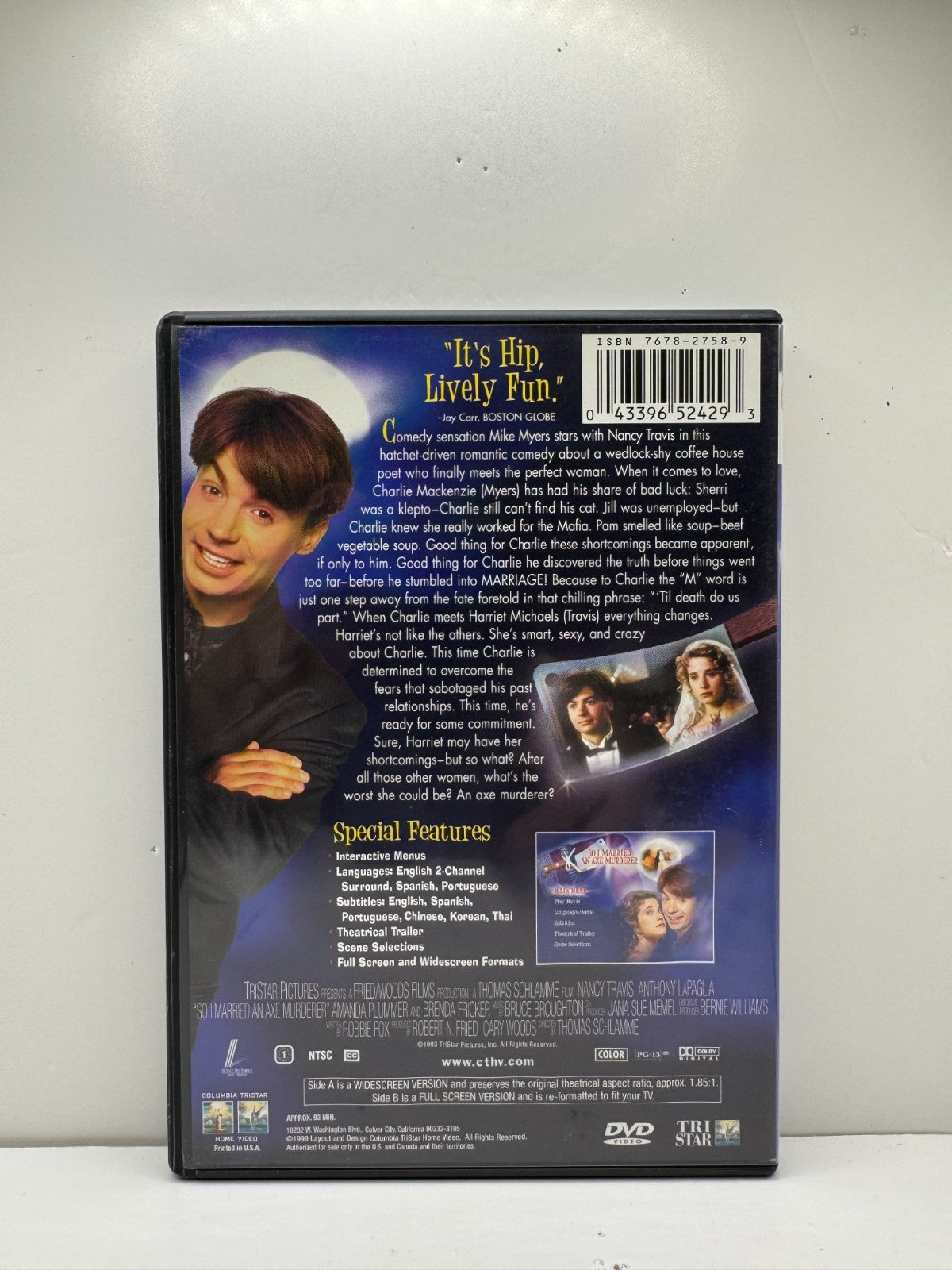So I Married an Axe Murderer (DVD) Mike Myers Comedy
