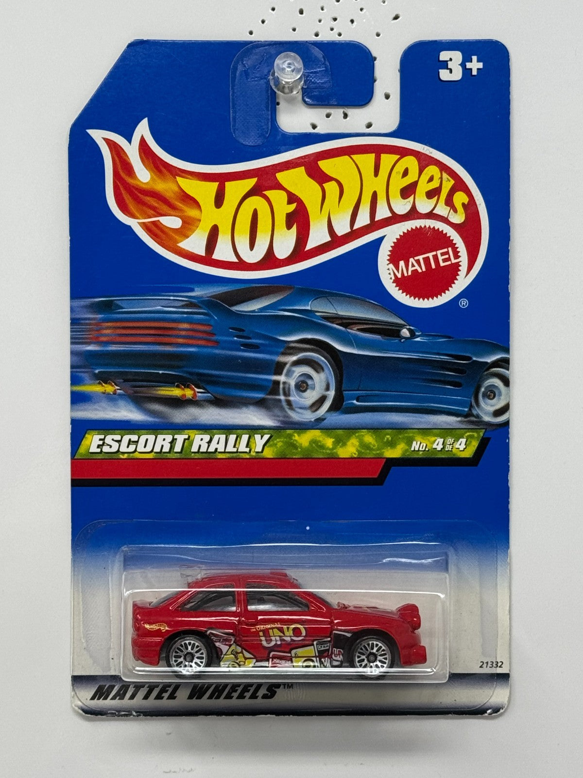 Hot Wheels Ford Escort Rally Red UNO 1:64 Diecast