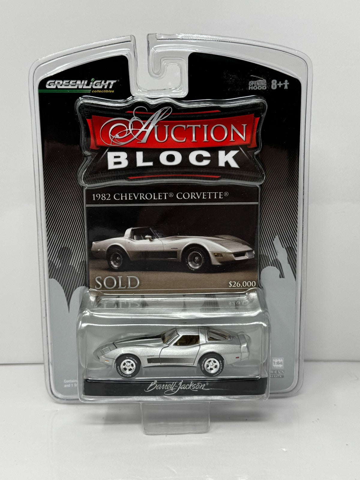 Greenlight Auction Block 1982 Chevrolet Corvette 1:64 Diecast