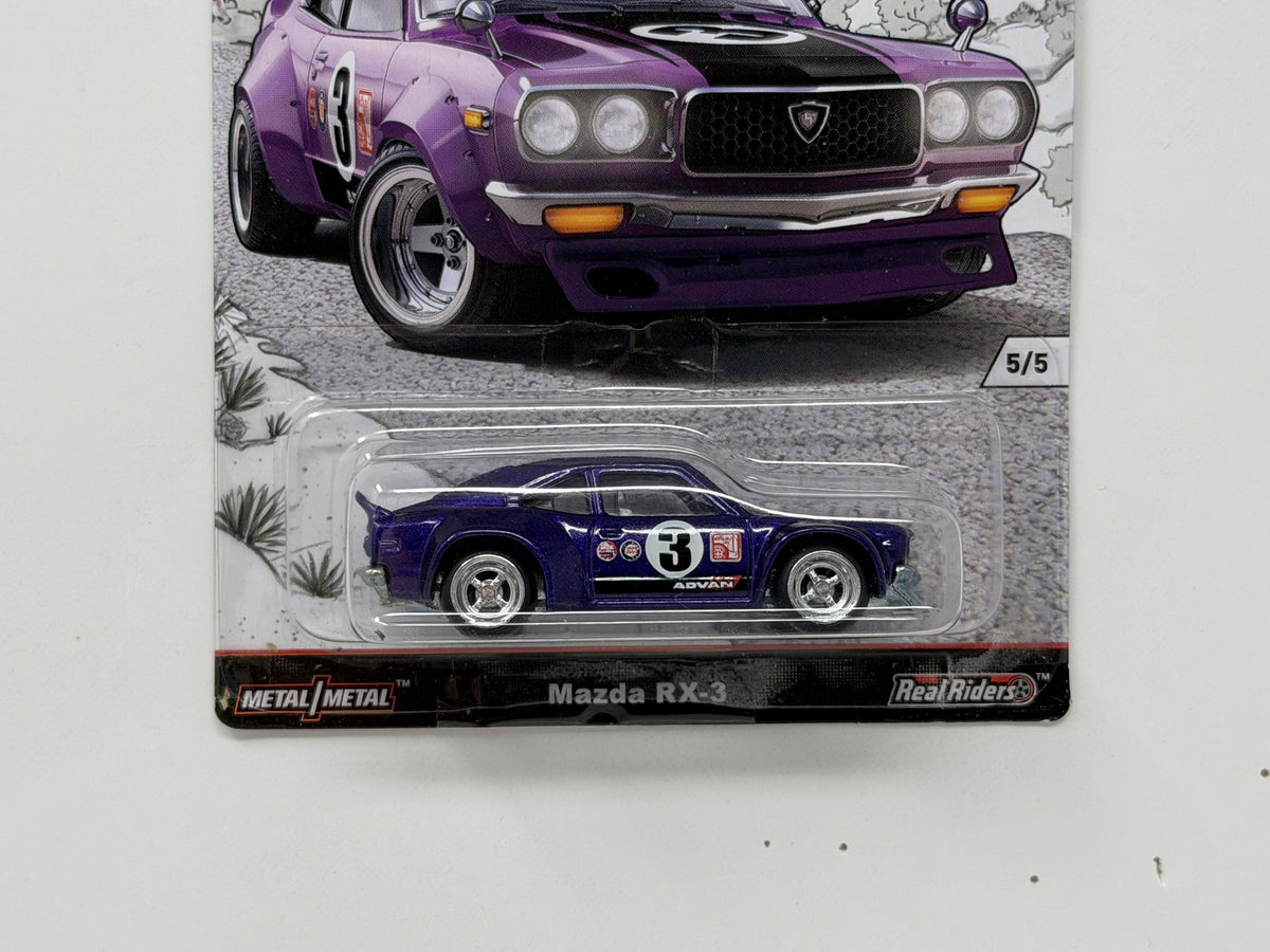 Hot Wheels Japan Historics Mazda RX-3 1:64 Diecast Real Riders