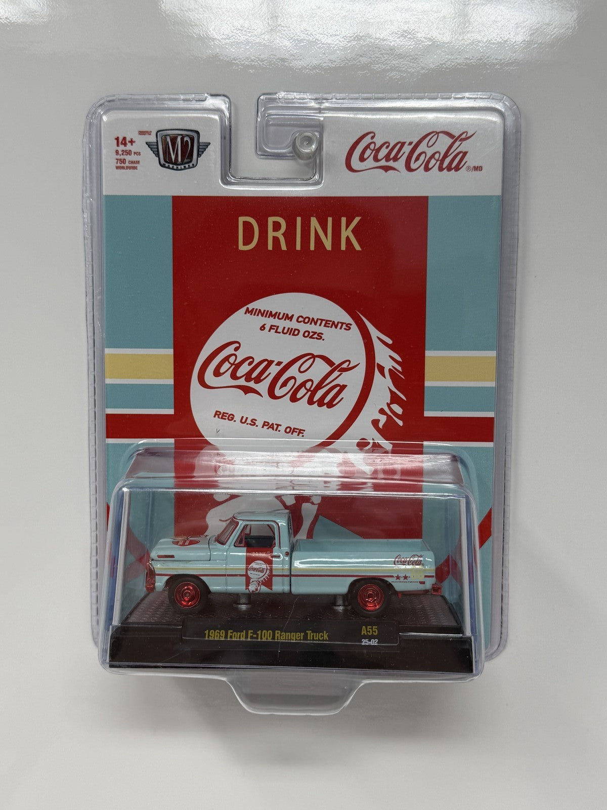 M2 Machines Coca-Cola 1969 Ford F-100 Ranger Truck CHASE 1:64 Diecast