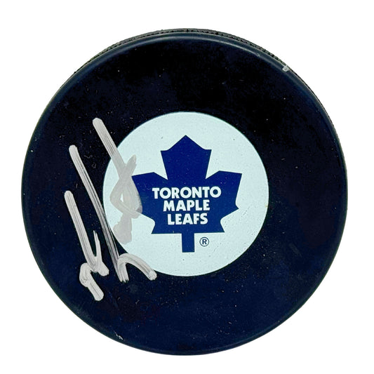 Mike Gartner Toronto Maple Leafs Signed NHL Autograph Puck Silver Auto