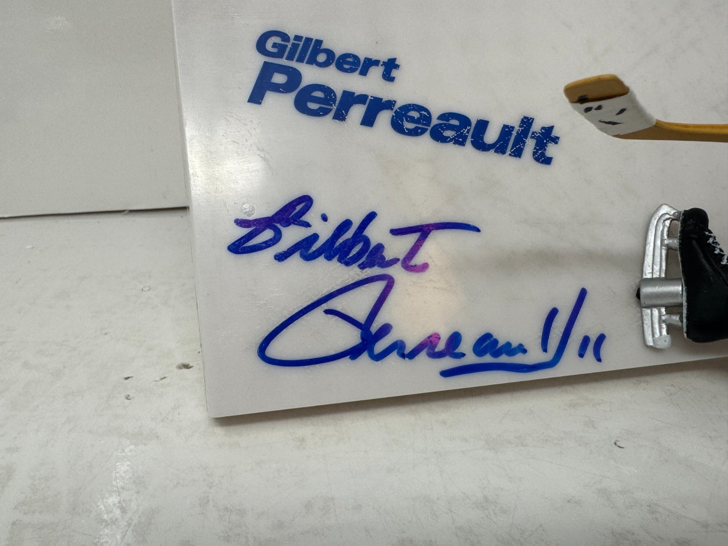 McFarlane NHL Gilbert Perreault Buffalo Sabres Figure Auto Signed