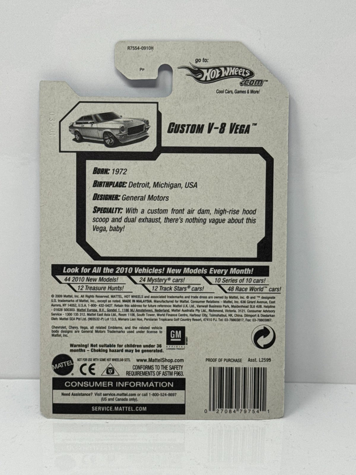 Hot Wheels Faster Than Ever Custom V-8 Vega 1:64 Diecast Factory Sealed