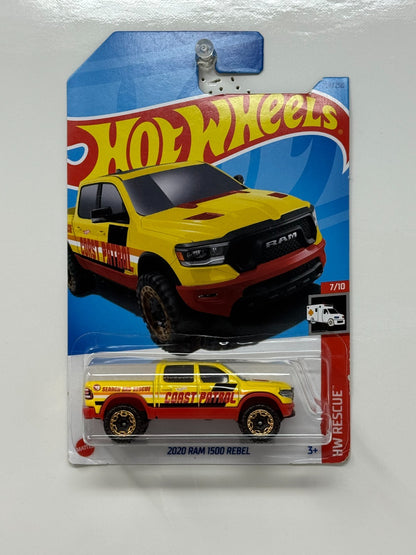 Hot Wheels Treasure Hunt HW Rescue 2020 Dodge Ram 1500 Rebel 1:64 Diecast