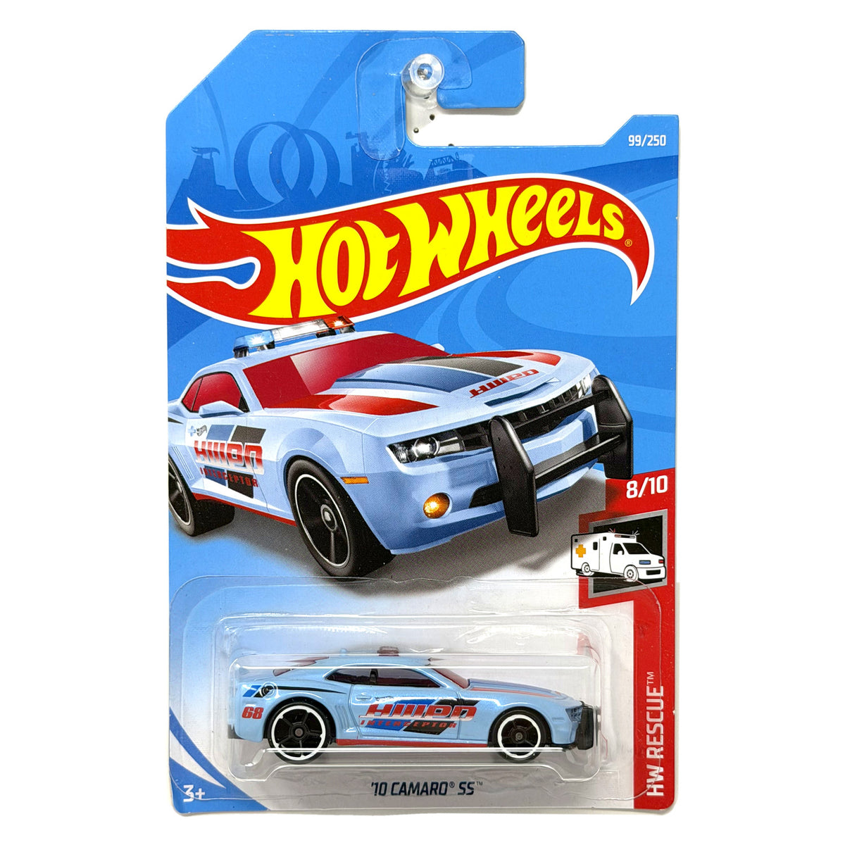 Hot Wheels HW Rescue 2010 Chevrolet Camaro SS 1:64 Diecast Light Blue