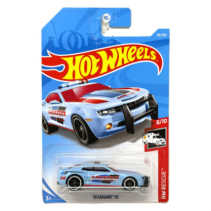 Hot Wheels HW Rescue 2010 Chevrolet Camaro SS 1:64 Diecast Light Blue