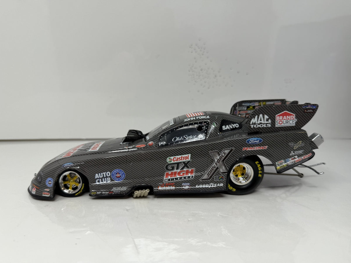 Action NHRA John Force Castrol 2008 Mustang Carbon Fiber 1:24 Diecast