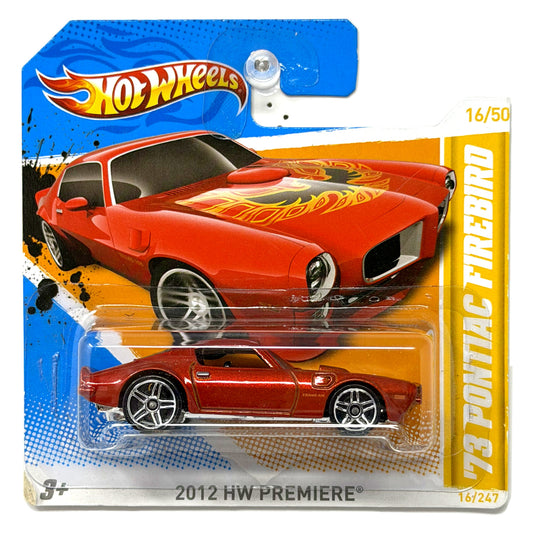 Hot Wheels 2012 HW Premiere 1973 Pontiac Firebird 1:64 Diecast Short Card