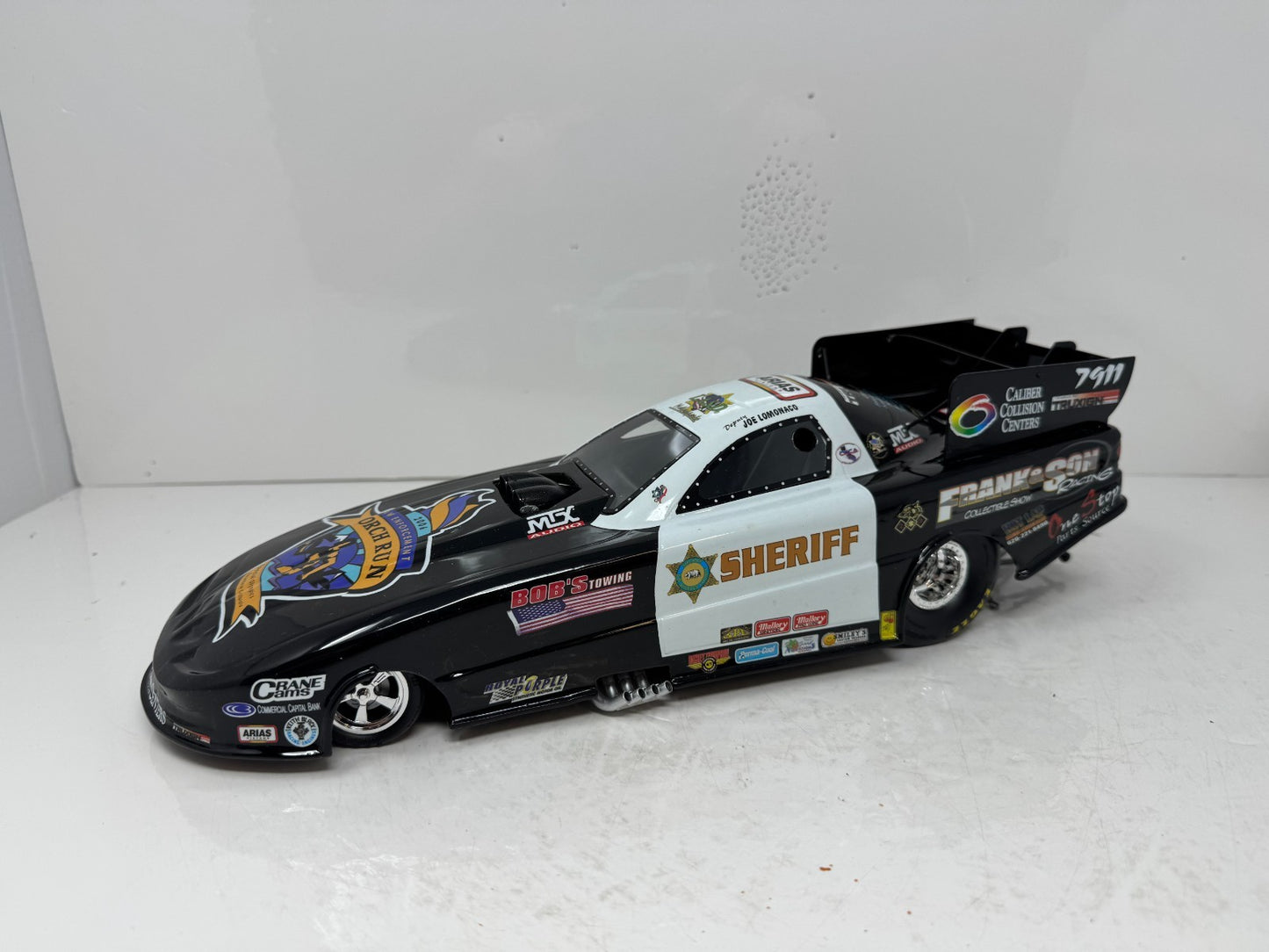 Milestone Joe Lomonaco NHRA LASD Los Angeles County Sheriff Funny Car 1:16 Scale