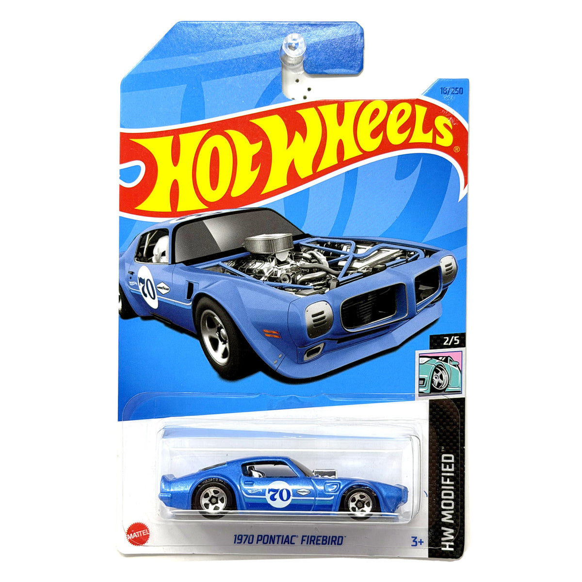 Hot Wheels Modified 1970 Pontiac Firebird 1:64 Diecast Blue
