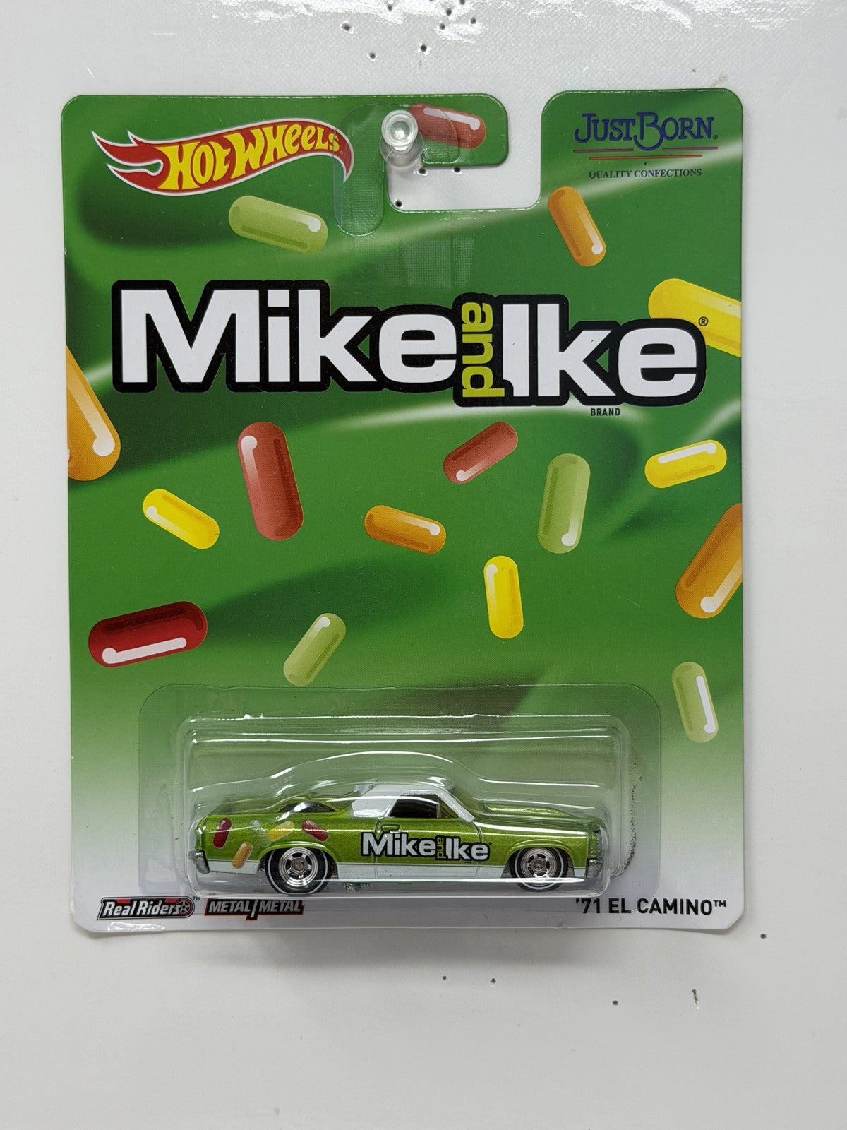 Hot Wheels Mike and Ike 1971 El Camino 1:64 Diecast Real Riders