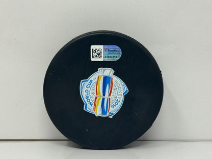 Matt Murray World Cup Team North America Signed NHL Autograph Puck Silver Auto